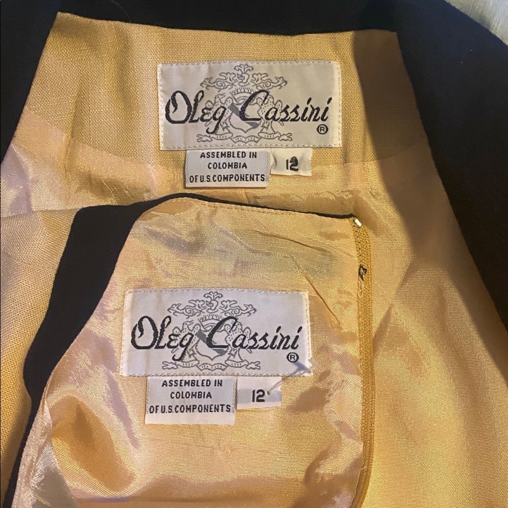 Vintage Oleg Cassini Shift Dress With Blazer Size 12 Professional EUC - Picture 10 of 10